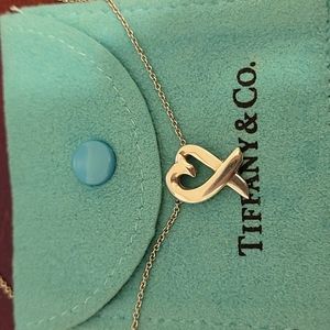 Tiffany Paloma Picasso loving heart necklace 925.